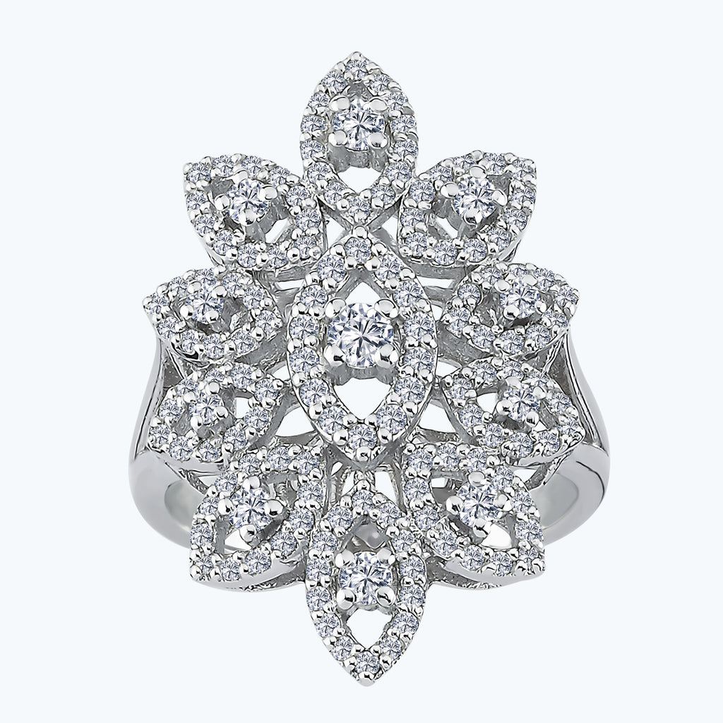 Oval Diamantring