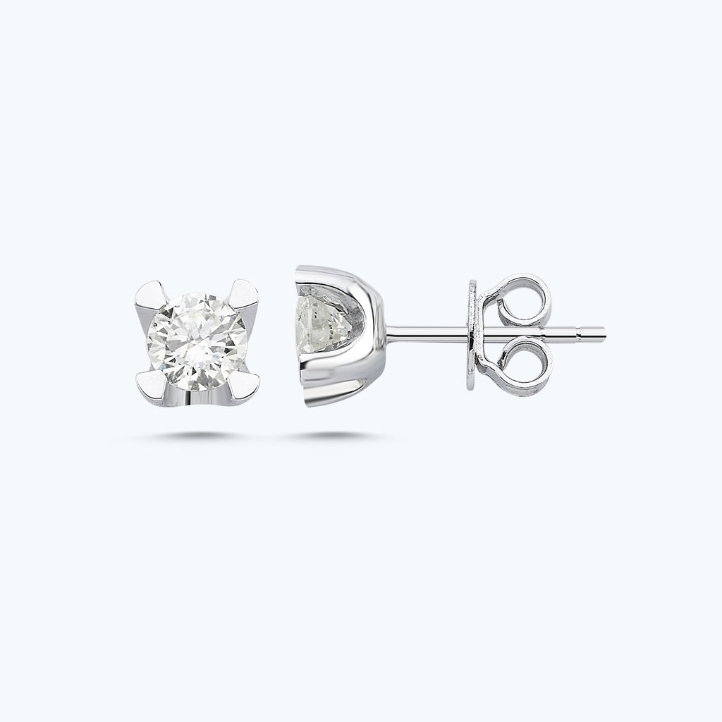 Solitaire Diamantohrring