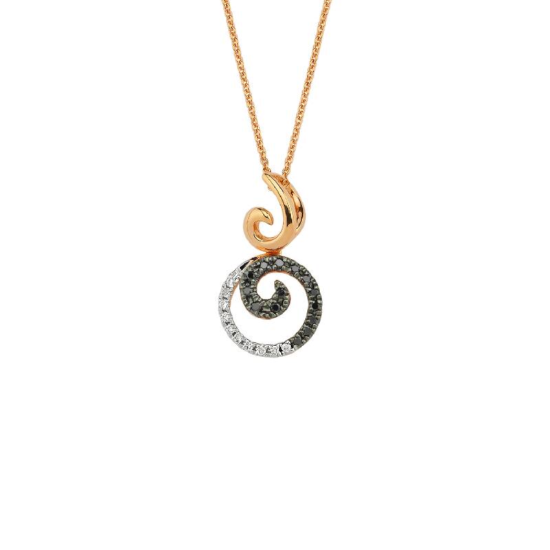 Collier Diamant Noir
