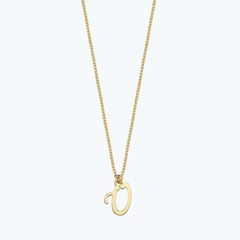 Collier Or Lettre Ü
