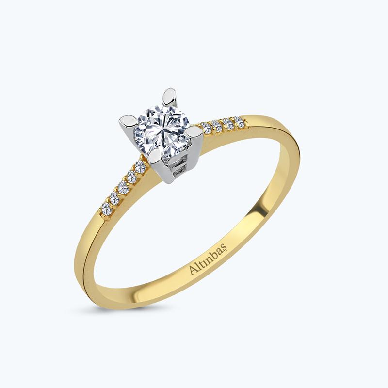 Bague Or Solitaire