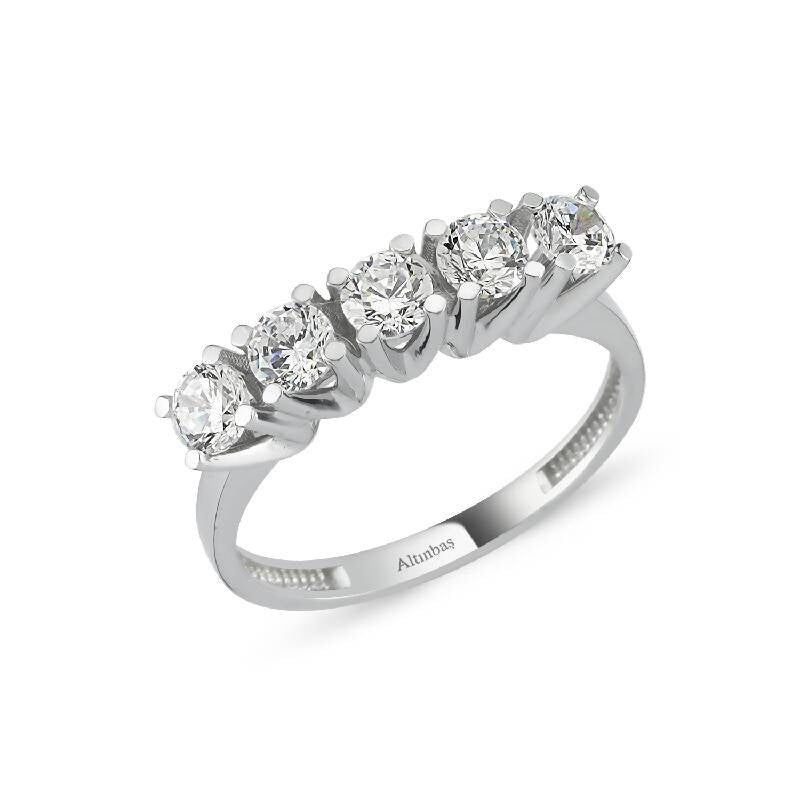 Bague Or Cinq Pierre