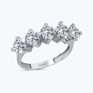 Five Stone Gold Ring