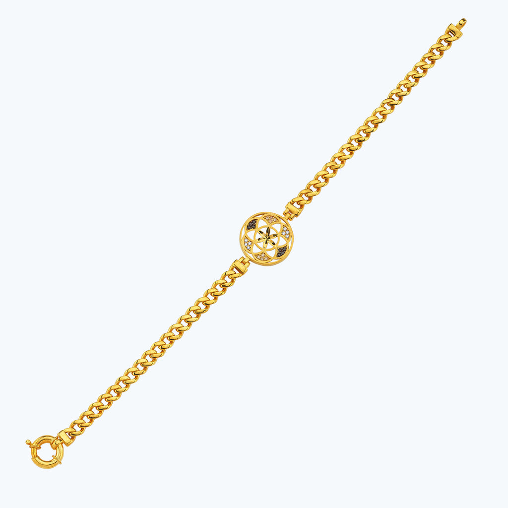 22K Lebensblume Goldarmband