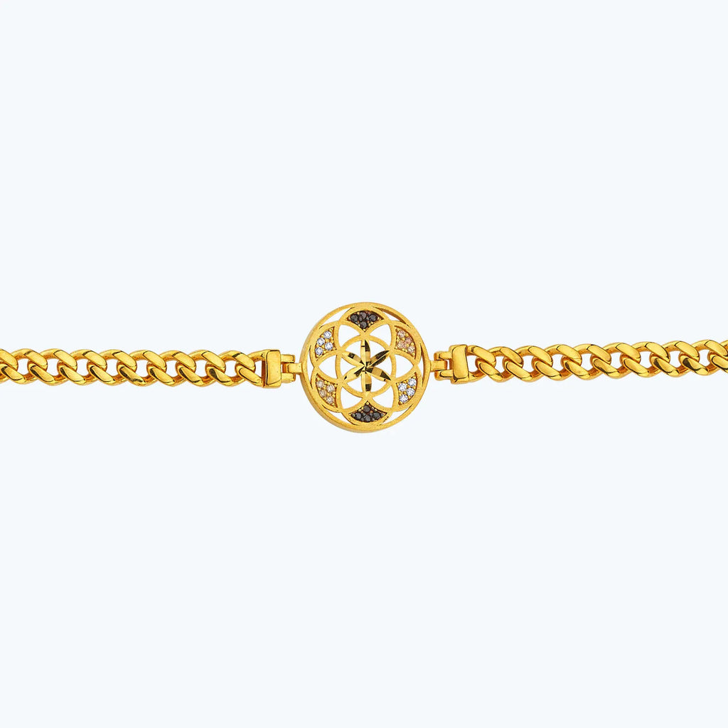 22K Lebensblume Goldarmband