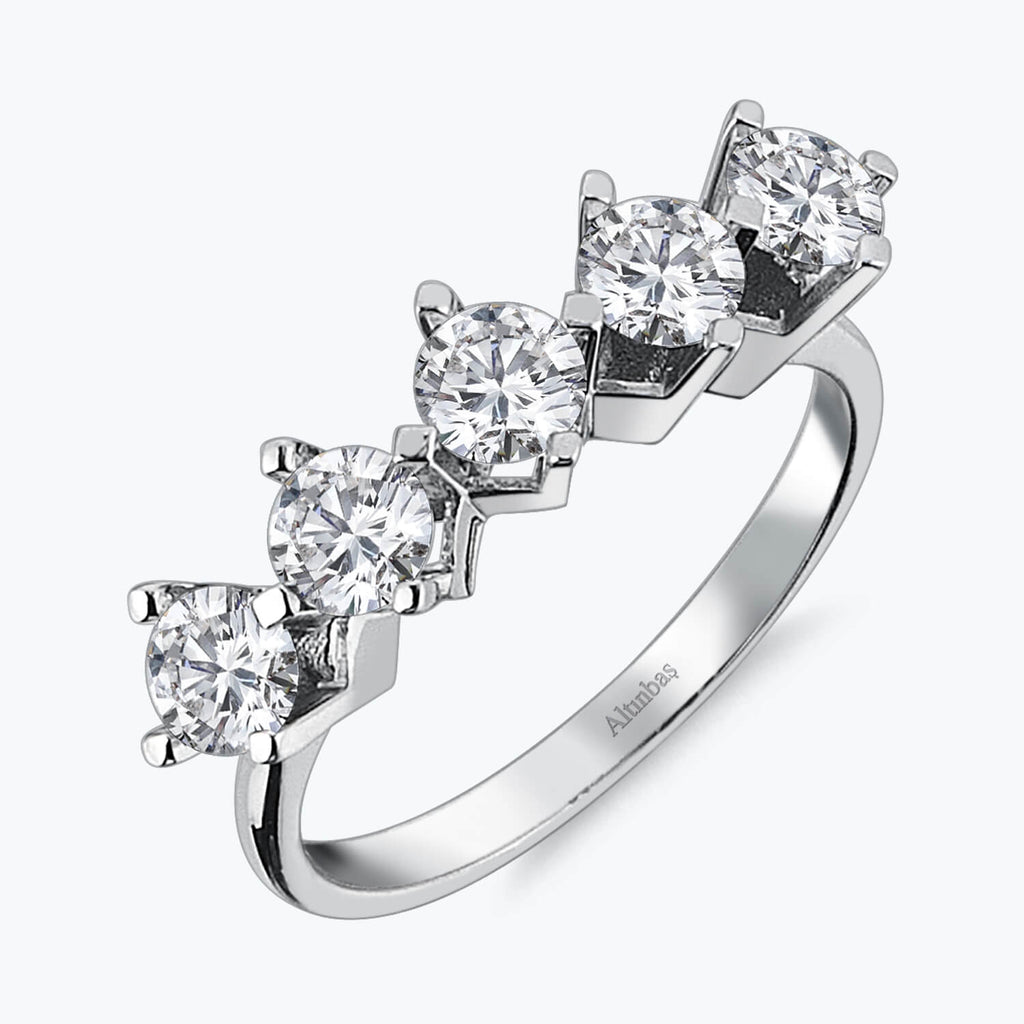 Five Stone Gold Ring