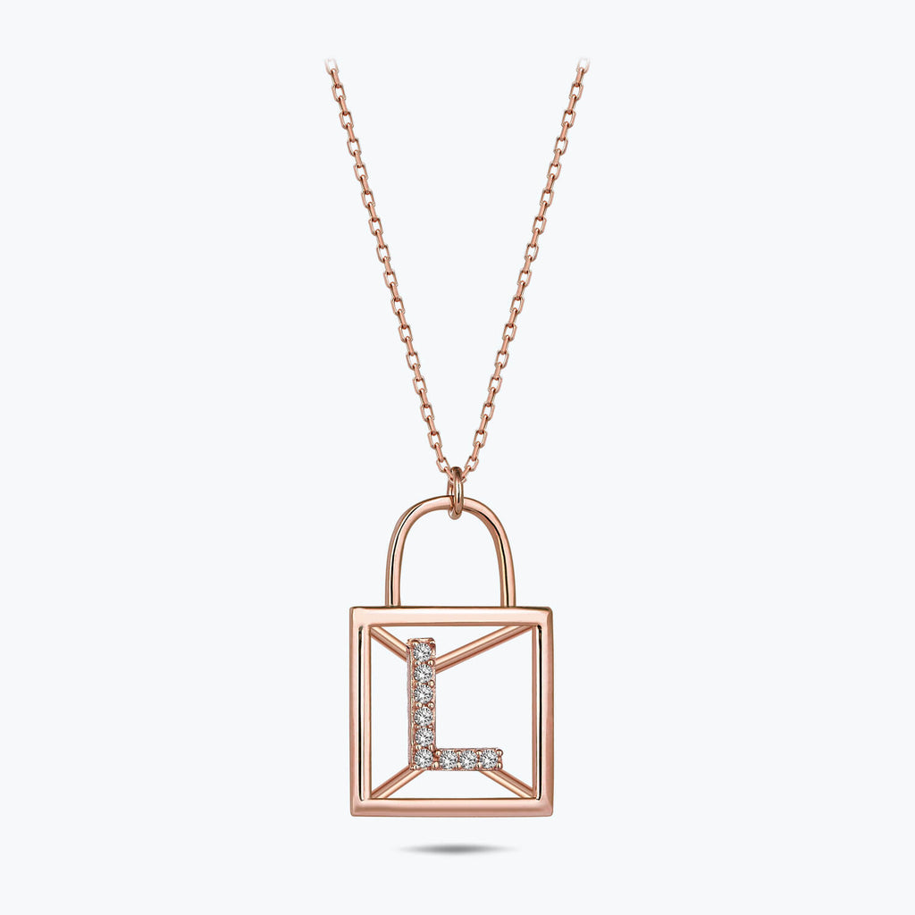 Letter L Gold Necklace