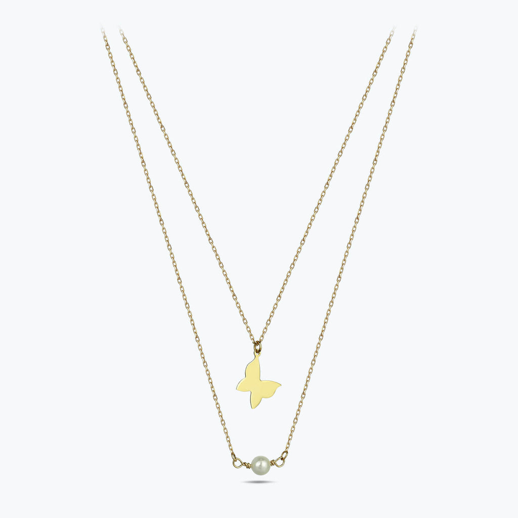 Butterfly Gold Necklace