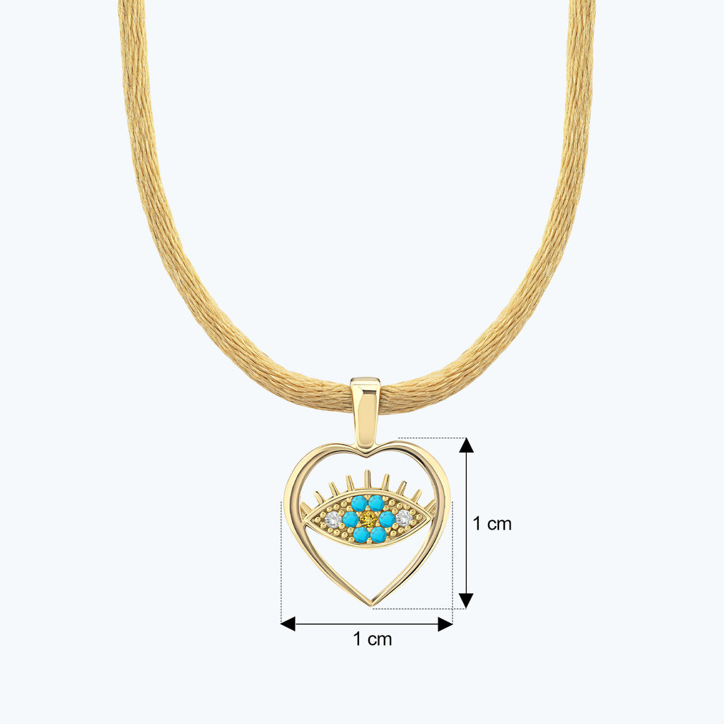 Besties Eye Gold Necklace