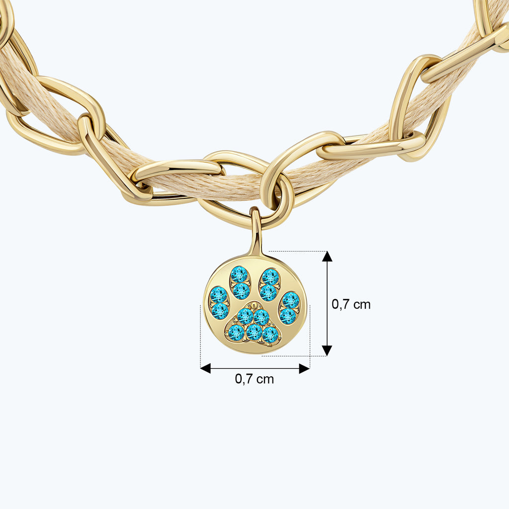 Besties Paw Gold Necklace