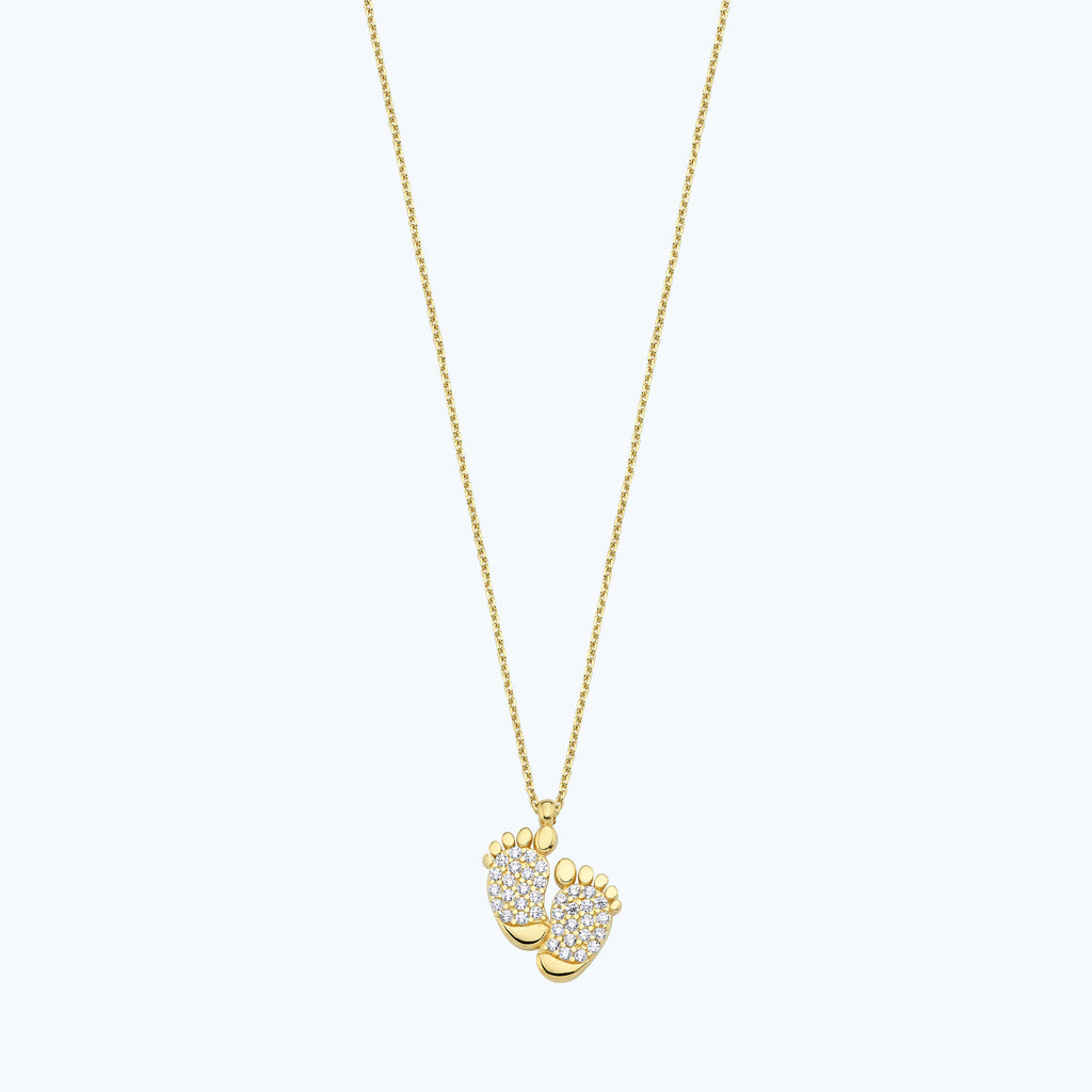 Fußabdruck Goldkette
