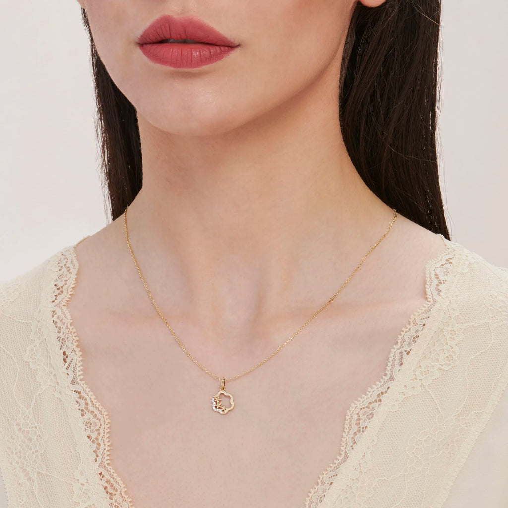 Blumen Goldkette