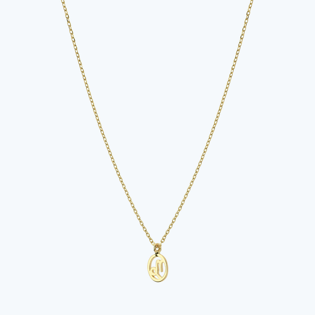 Zodiac Sign Capricorn Gold Necklace