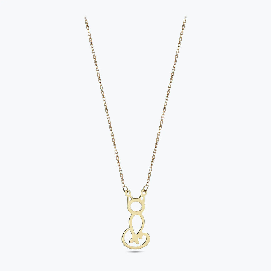 Cat Gold Necklace