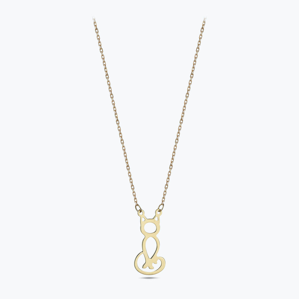 Cat Gold Necklace