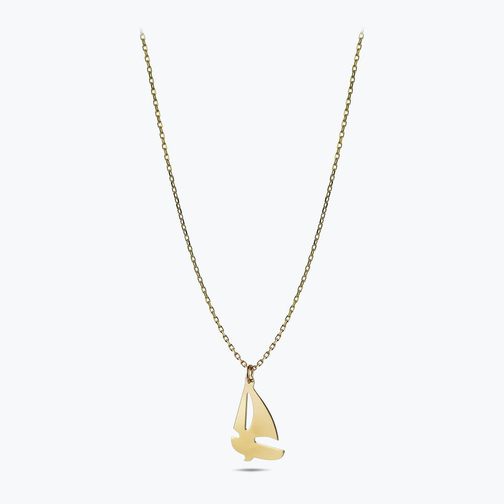 Sail Boat Gold Necklace