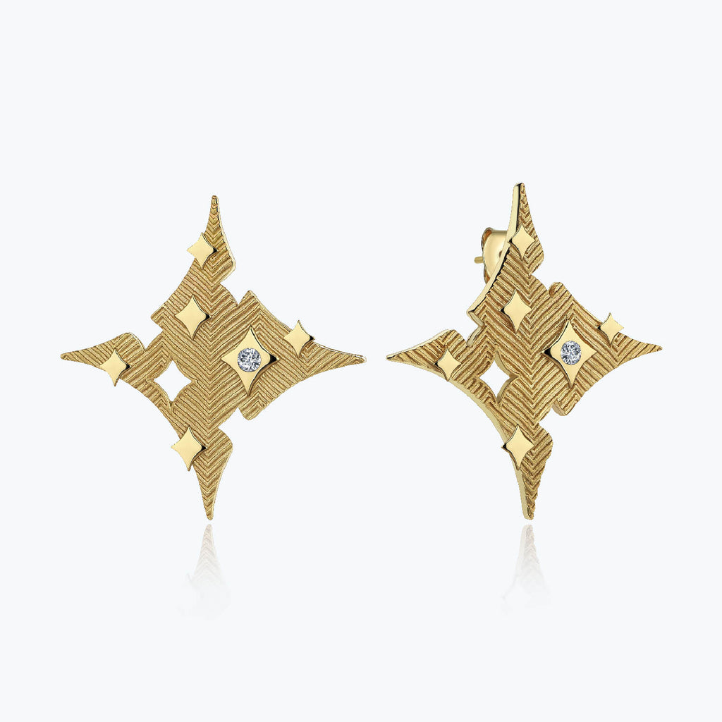 Altınbaş Star Gold Earring