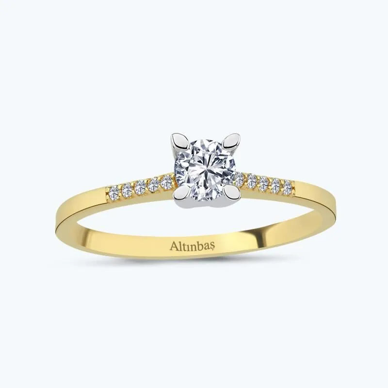 Bague Or Solitaire