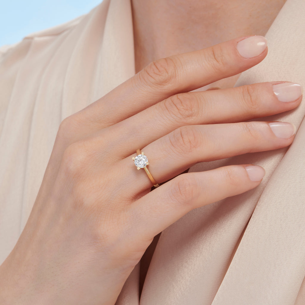 Solitär Goldring