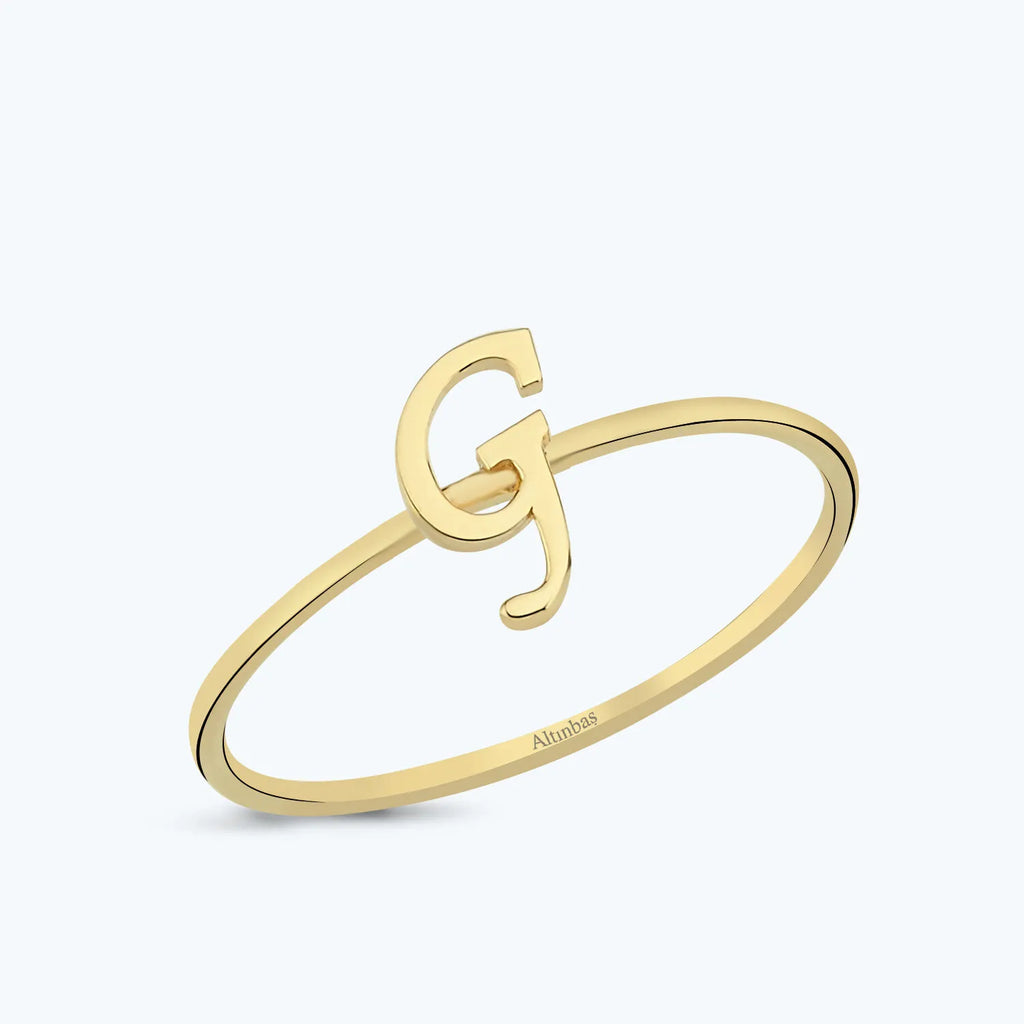 Bague Or Lettre G