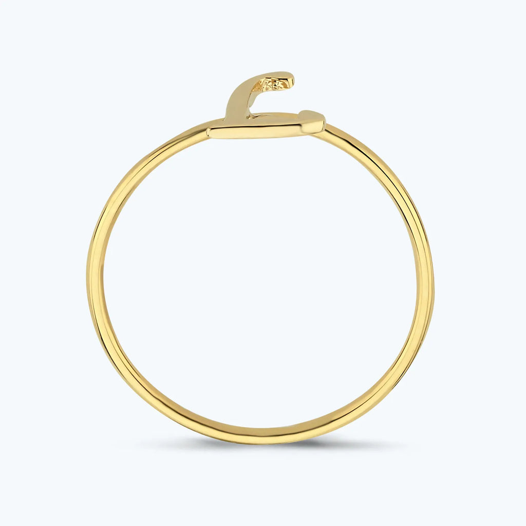 Bague Or Lettre L