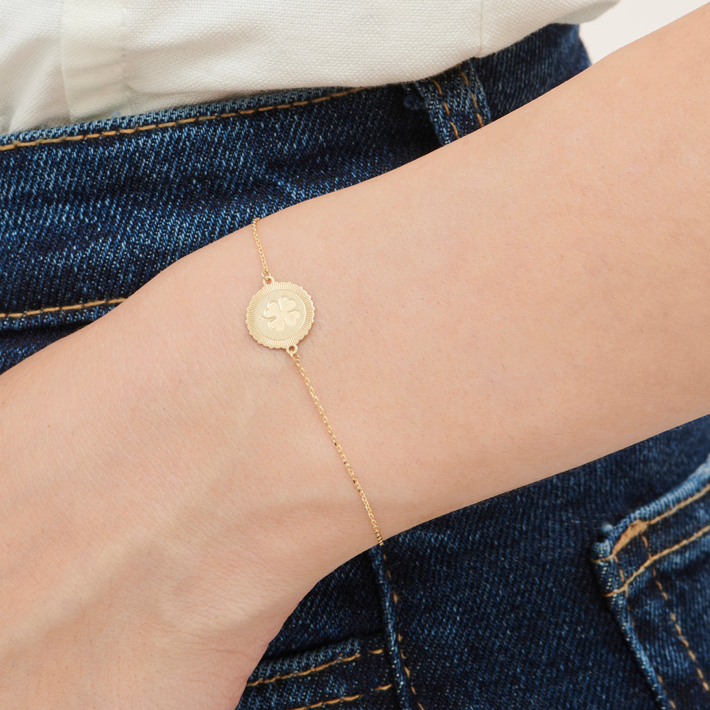 Altinbas Life Clover Gold Bracelet