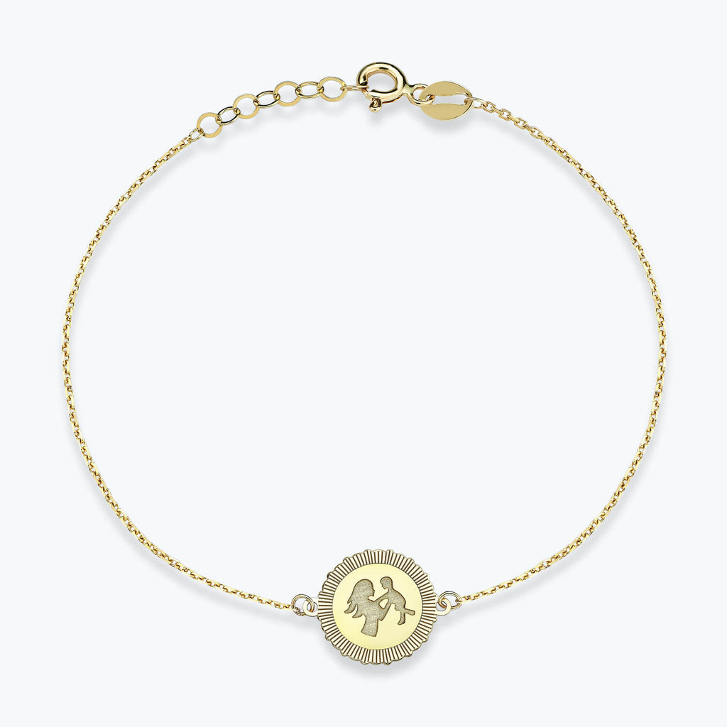 Altinbas Life Mother and Child Gold Bracelet