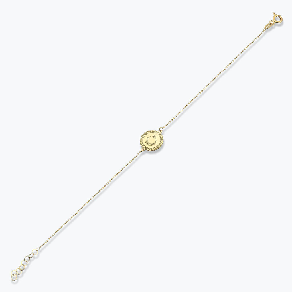Altinbas Life Moon and Star Gold Bracelet