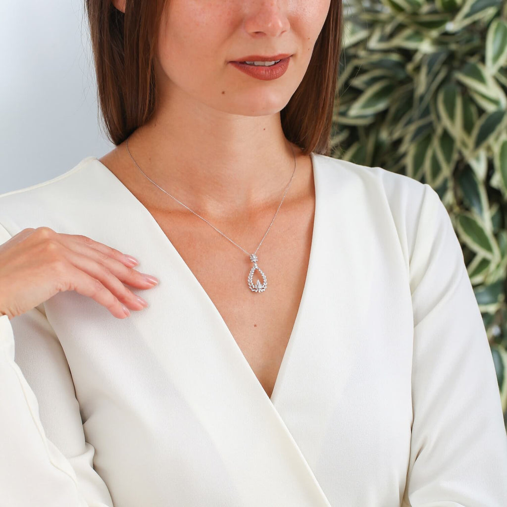 Baguette Diamond Necklace