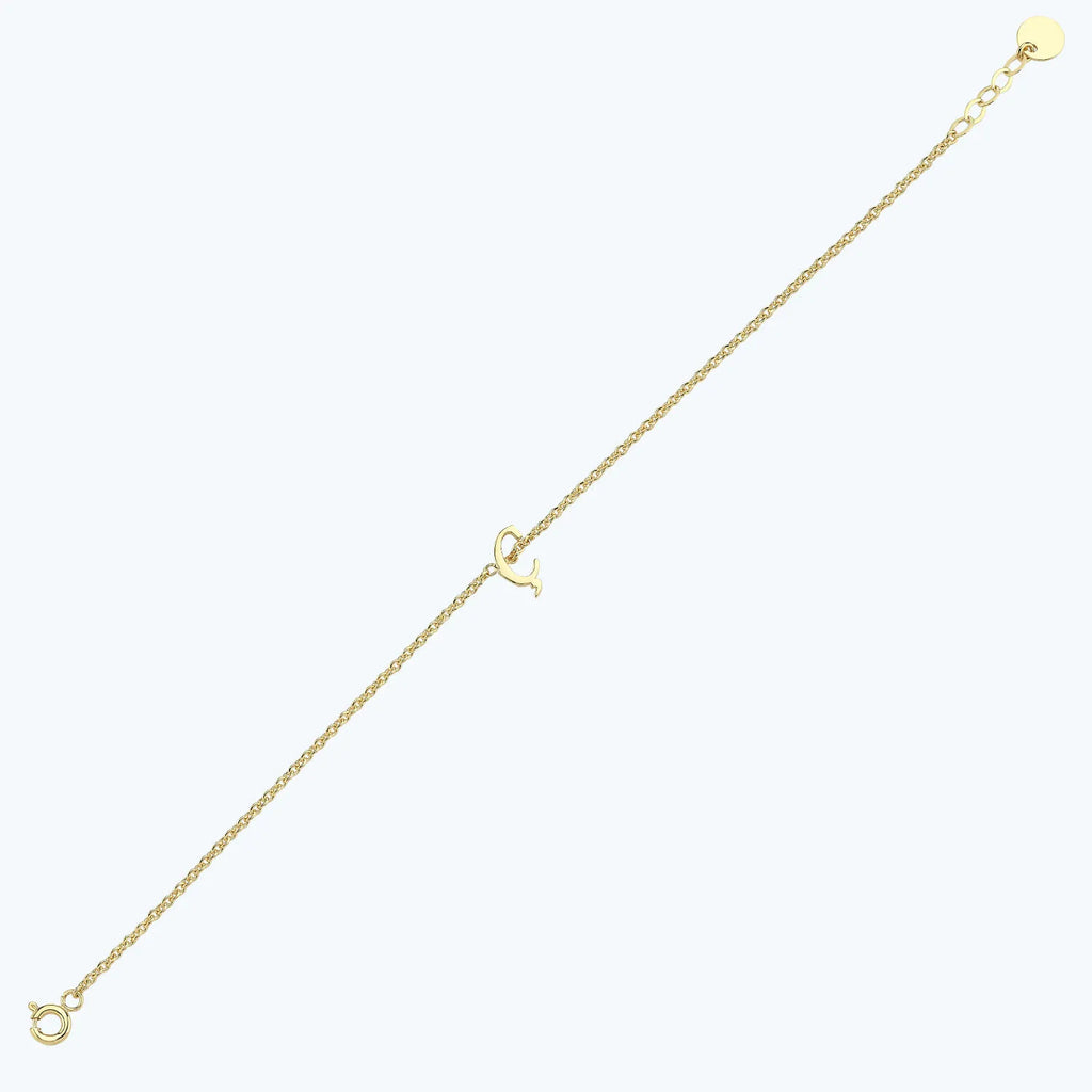 Bracelet Or Lettre Ç