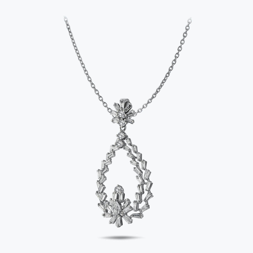 Baguette Diamond Necklace
