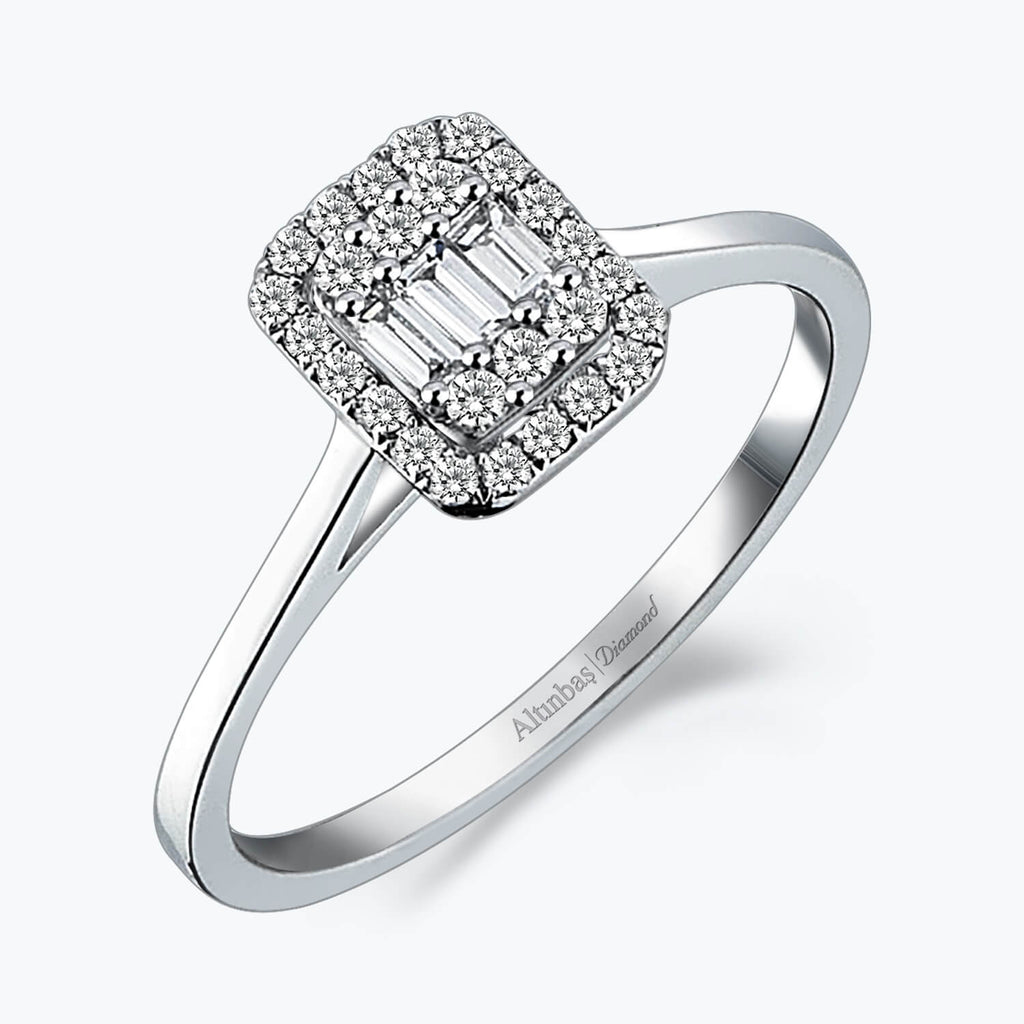 Bague Diamant Baguette