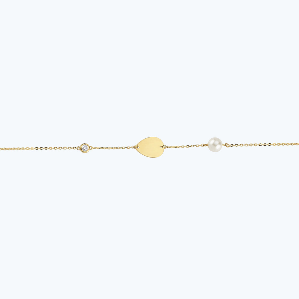 Perle Diamantarmband