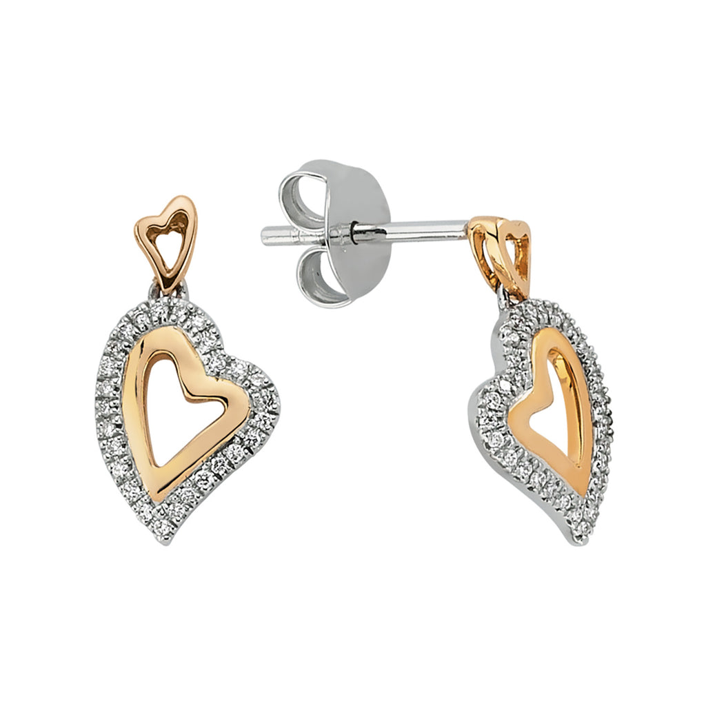 Heart Diamond Earrings