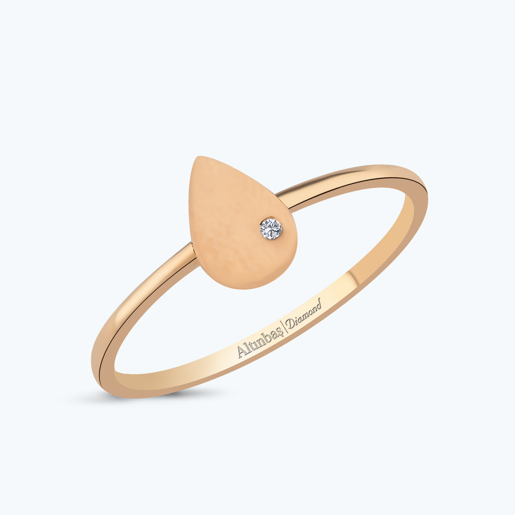 Tropfen Diamantring