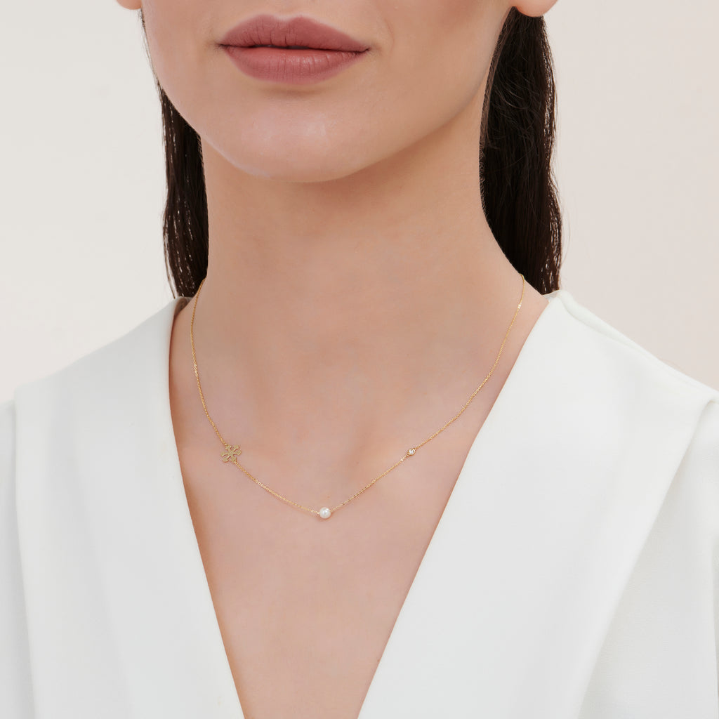 Schneeflocke Diamantkette