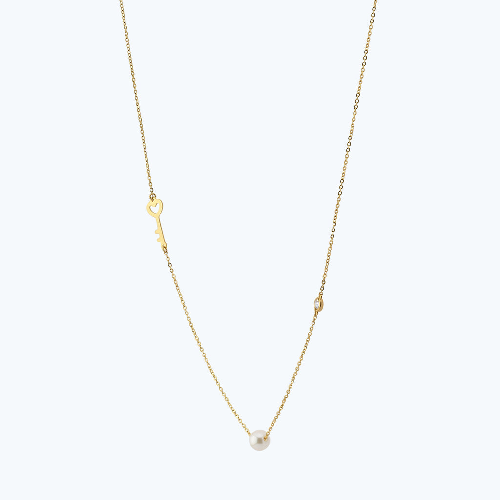 Perlen Diamantkette