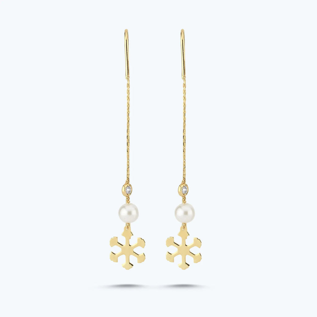 Perlen Diamantohrring