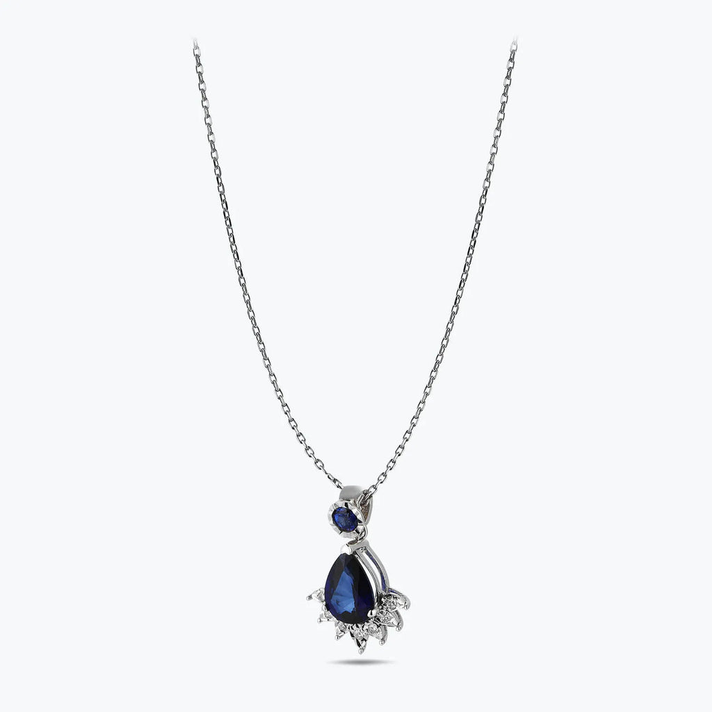 Saphir Diamantkette