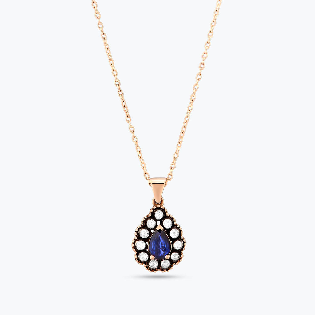 Saphir Diamantkette