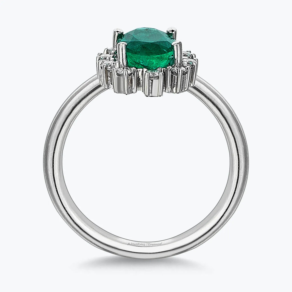 Bague Diamant Émeraude