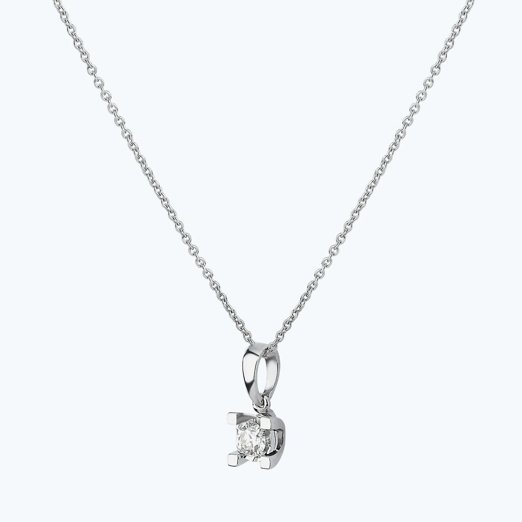 Collier Diamant Solitaire